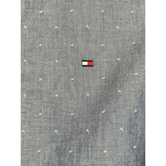 Tommy Hilfiger Men's Shirt S/P Classic Fit Gray Long Sleeve Button Up Collared - Picture 4 of 9